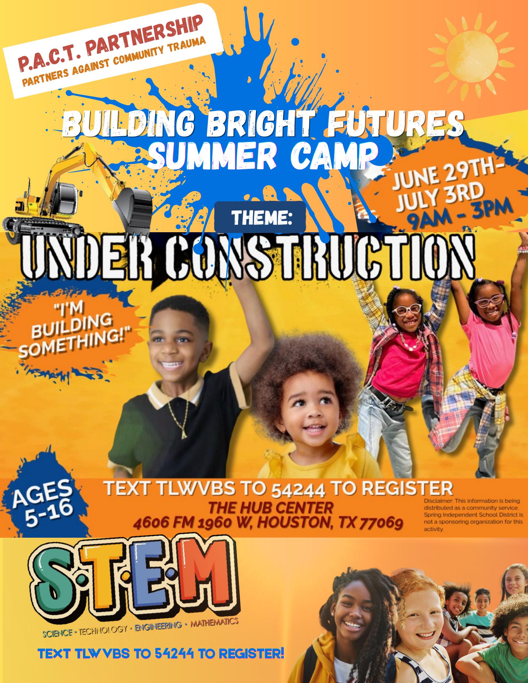 Building Bright Futures Summer Camp flyer